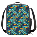 Vintage Toucan Pattern Print Crossbody Lunch Bag