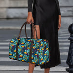 Vintage Toucan Pattern Print Duffle Bag