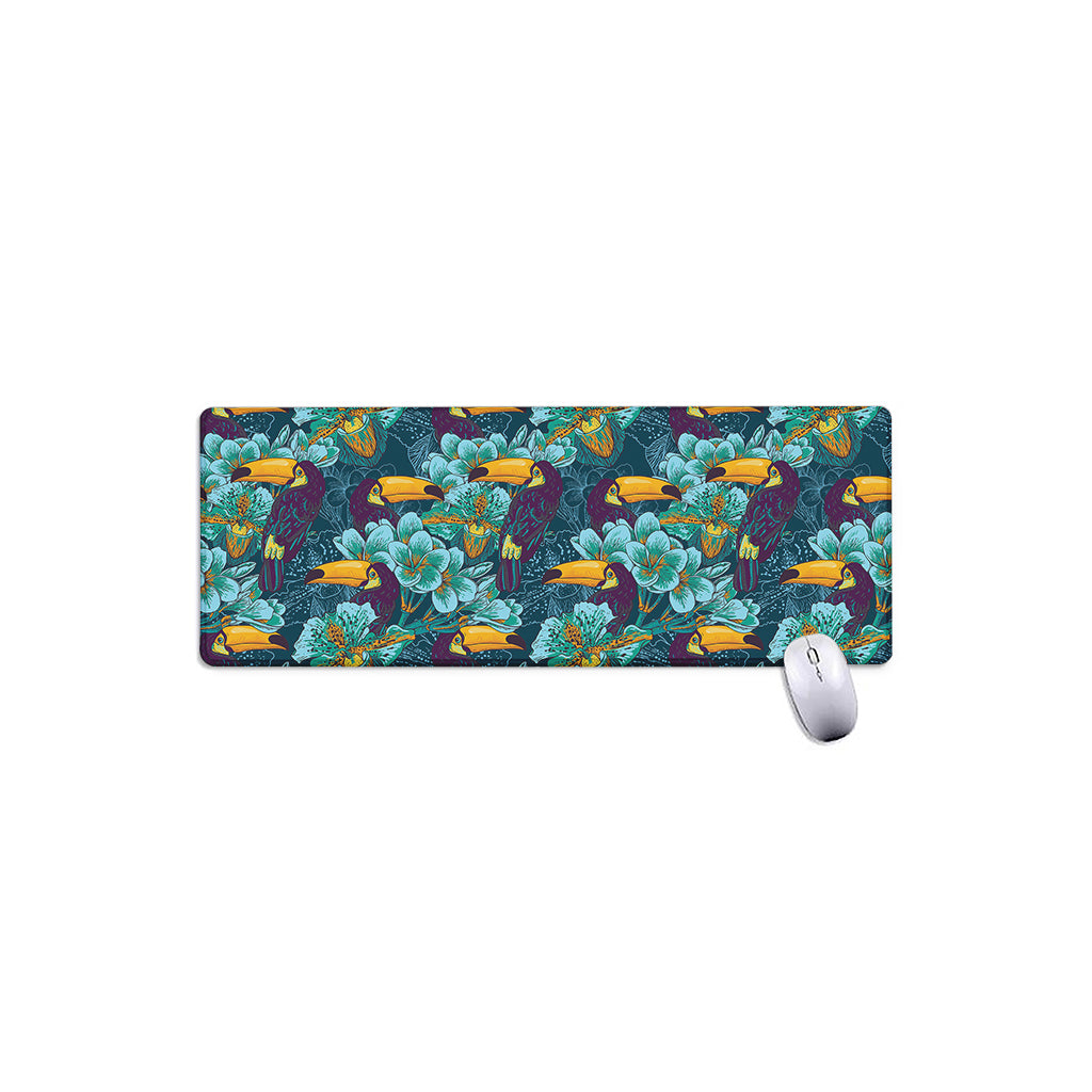 Vintage Toucan Pattern Print Extended Mouse Pad