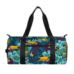 Vintage Toucan Pattern Print Gym Bag