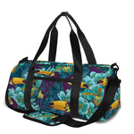 Vintage Toucan Pattern Print Gym Bag
