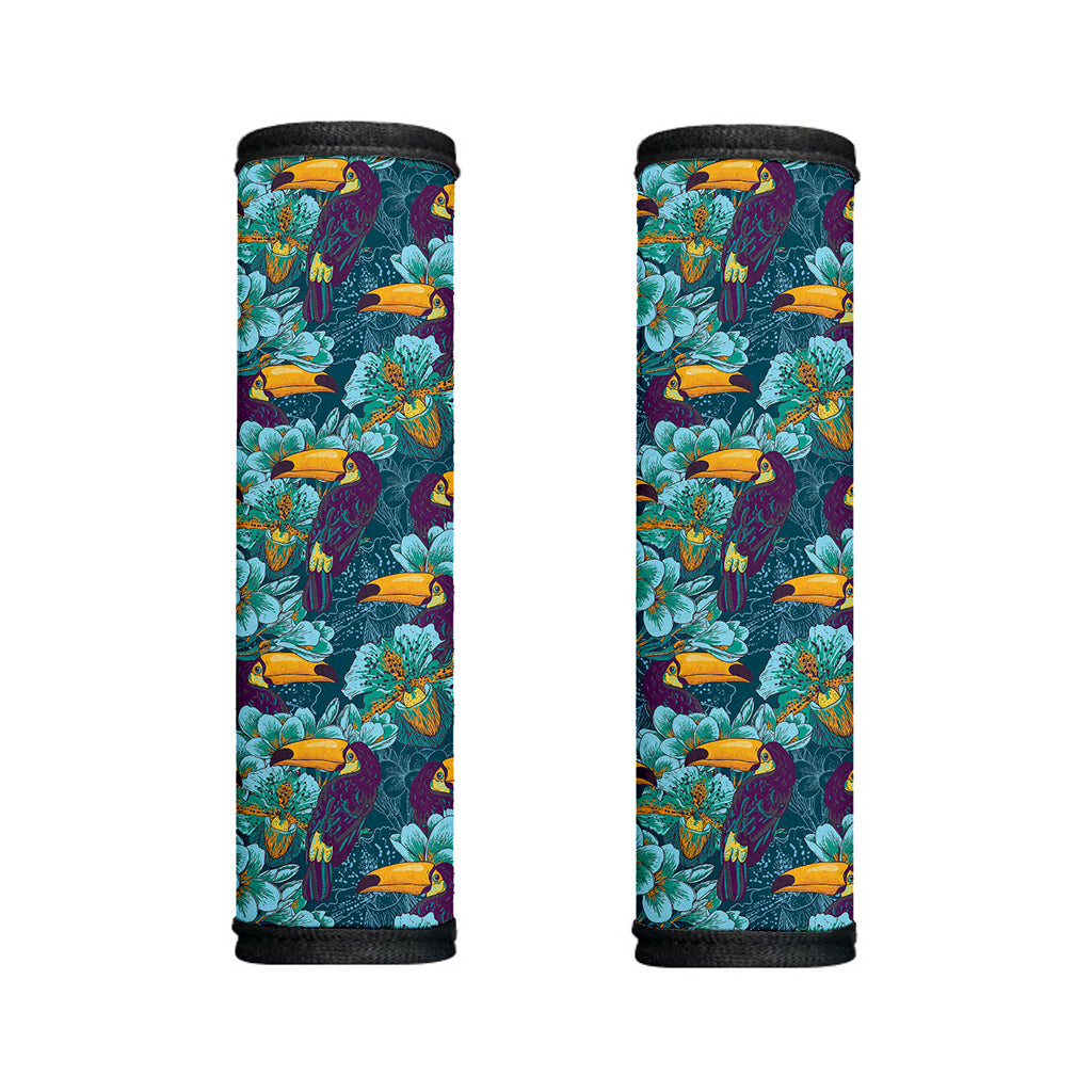 Vintage Toucan Pattern Print Handle Covers