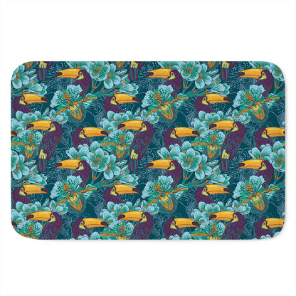 Vintage Toucan Pattern Print Indoor Door Mat