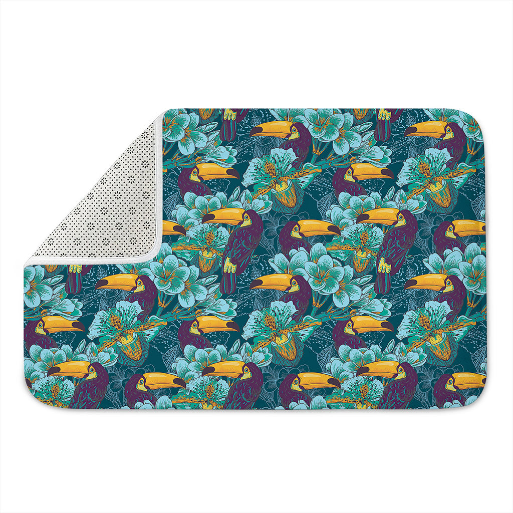 Vintage Toucan Pattern Print Indoor Door Mat