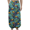 Vintage Toucan Pattern Print Lantern Pants