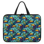 Vintage Toucan Pattern Print Laptop Sleeve With Handle