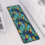 Vintage Toucan Pattern Print Long Kitchen Mat