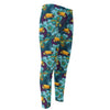 Vintage Toucan Pattern Print Men's Compression Pants