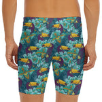 Vintage Toucan Pattern Print Men's Long Boxer Briefs
