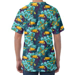 Vintage Toucan Pattern Print Men's Velvet T-Shirt