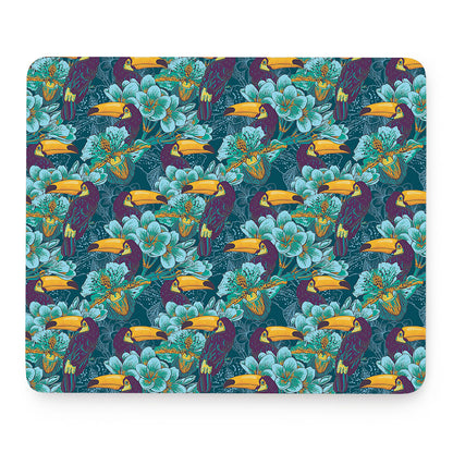 Vintage Toucan Pattern Print Mouse Pad