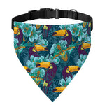 Vintage Toucan Pattern Print Over The Collar Dog Bandana