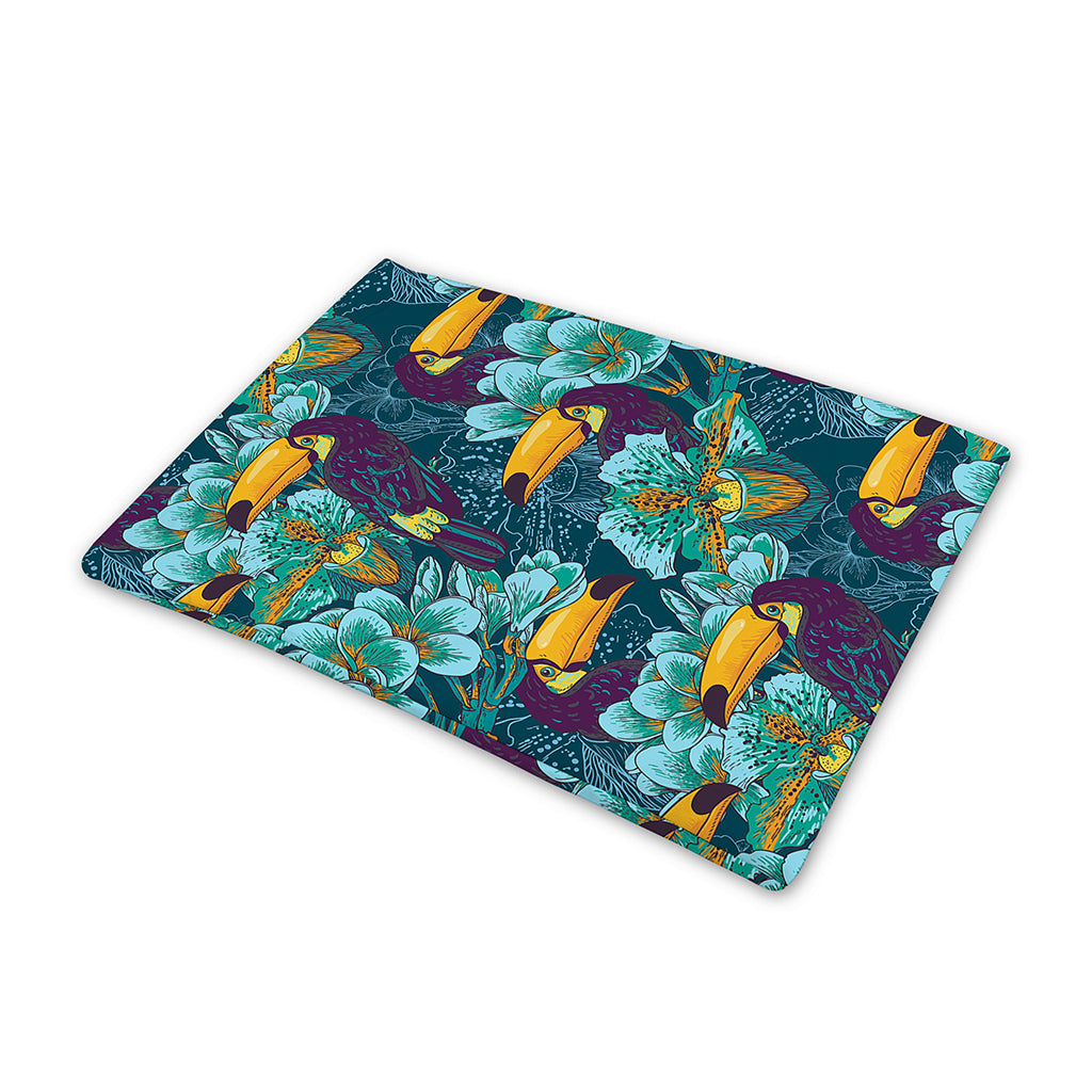 Vintage Toucan Pattern Print Pet Cooling Mat Cover