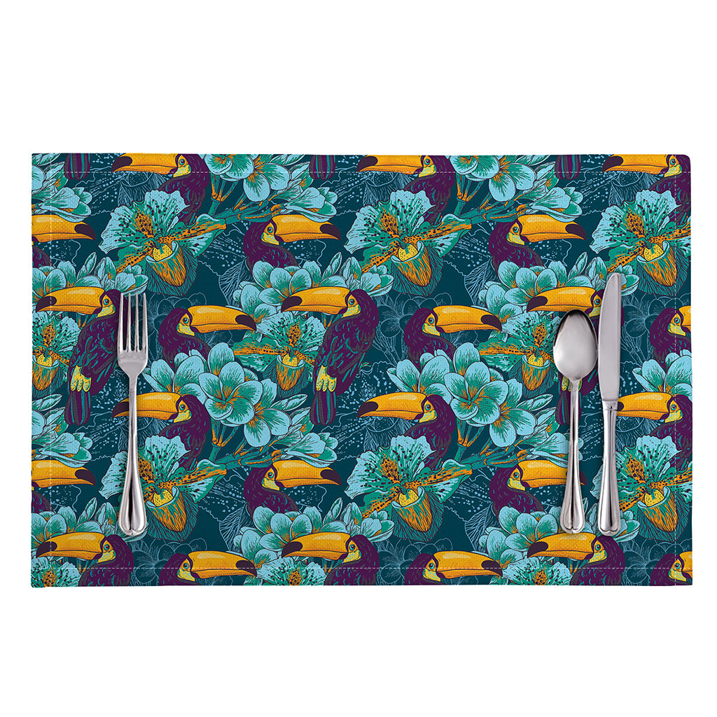 Vintage Toucan Pattern Print Placemat