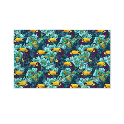 Vintage Toucan Pattern Print Polyester Flag