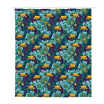 Vintage Toucan Pattern Print Polyester Shower Curtain