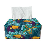 Vintage Toucan Pattern Print Rectangle Tissue Box Cover
