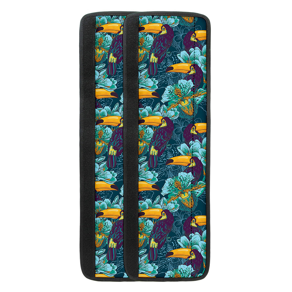 Vintage Toucan Pattern Print Refrigerator Handle Covers