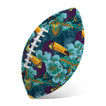 Vintage Toucan Pattern Print Rugby Ball