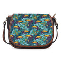 Vintage Toucan Pattern Print Saddle Bag