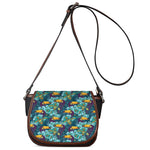 Vintage Toucan Pattern Print Saddle Bag