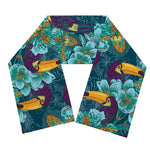 Vintage Toucan Pattern Print Scarf