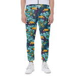 Vintage Toucan Pattern Print Scuba Joggers