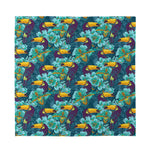 Vintage Toucan Pattern Print Silk Bandana