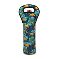 Vintage Toucan Pattern Print Single Neoprene Wine Tote