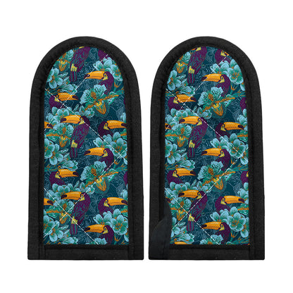 Vintage Toucan Pattern Print Skillet Handle Cover