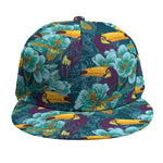 Vintage Toucan Pattern Print Snapback Cap