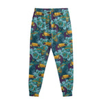 Vintage Toucan Pattern Print Sweatpants