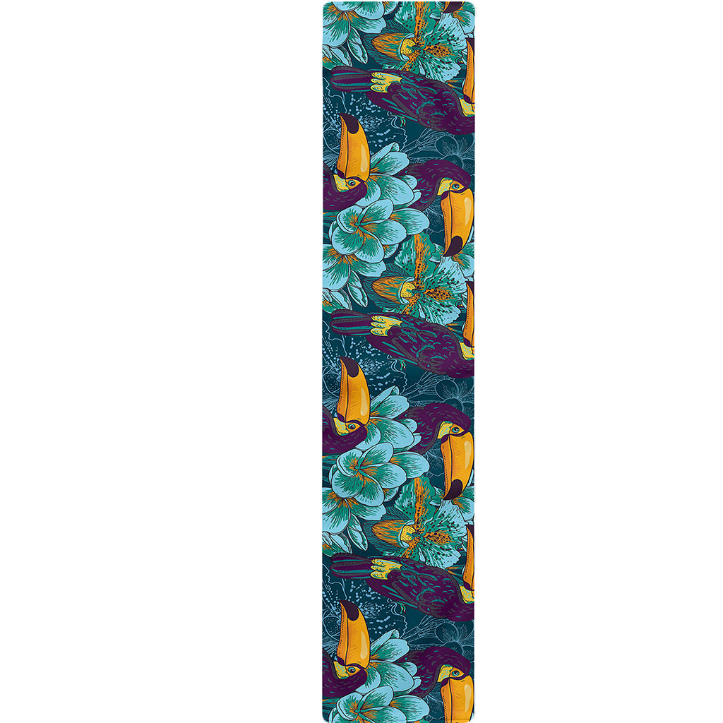 Vintage Toucan Pattern Print Table Runner