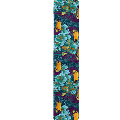 Vintage Toucan Pattern Print Table Runner