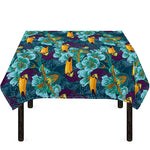 Vintage Toucan Pattern Print Tablecloth