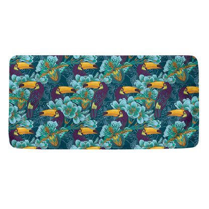 Vintage Toucan Pattern Print Towel