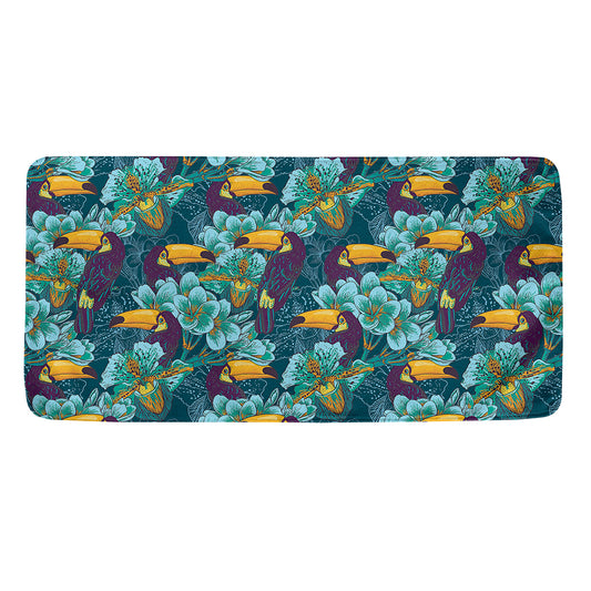 Vintage Toucan Pattern Print Towel