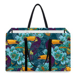 Vintage Toucan Pattern Print Utility Tote Bag