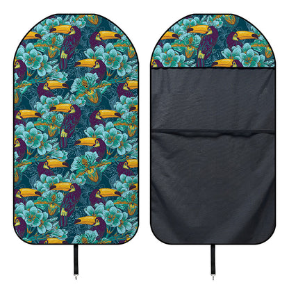 Vintage Toucan Pattern Print Waterproof Car Seat Cover