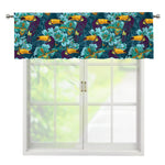 Vintage Toucan Pattern Print Window Valance