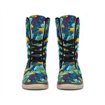 Vintage Toucan Pattern Print Winter Boots