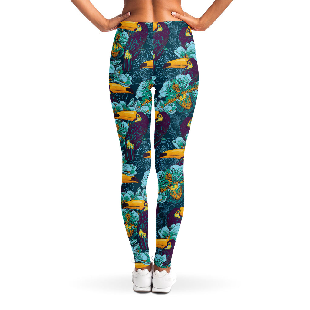 Vintage Toucan Pattern Print Women's Leggings