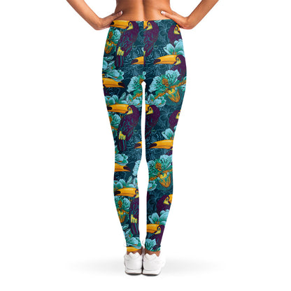 Vintage Toucan Pattern Print Women's Leggings