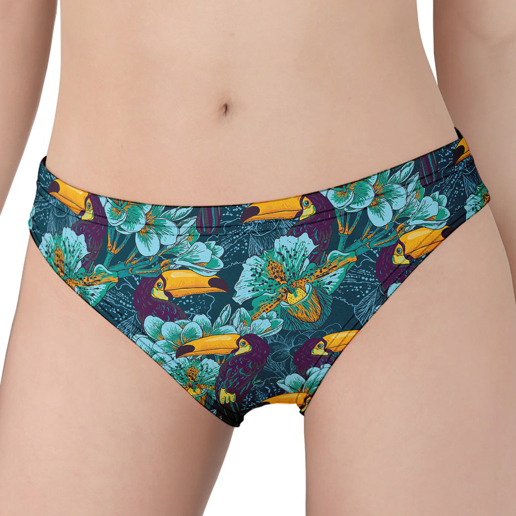 Vintage Toucan Pattern Print Women's Panties