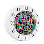 Vintage Tribal Aztec Pattern Print Alarm Clock
