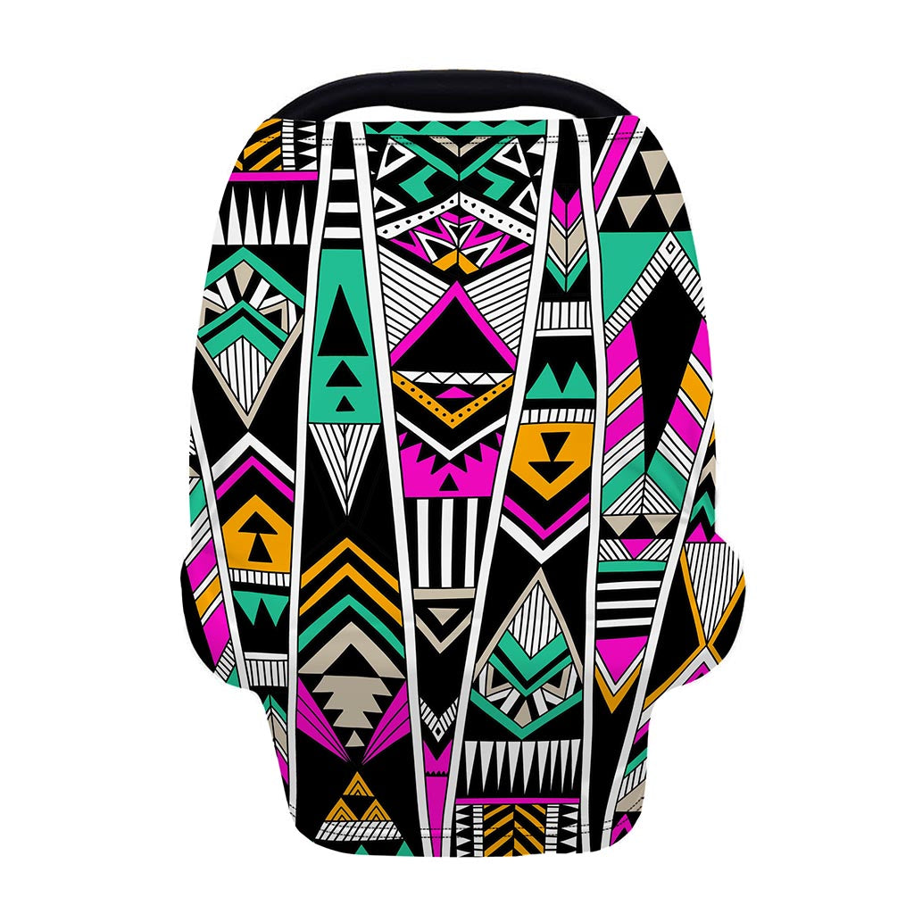 Vintage Tribal Aztec Pattern Print Baby Seat Cover
