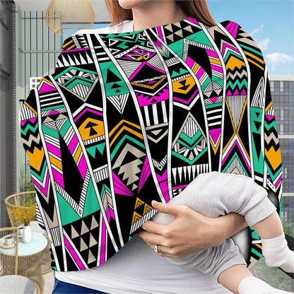 Vintage Tribal Aztec Pattern Print Baby Seat Cover