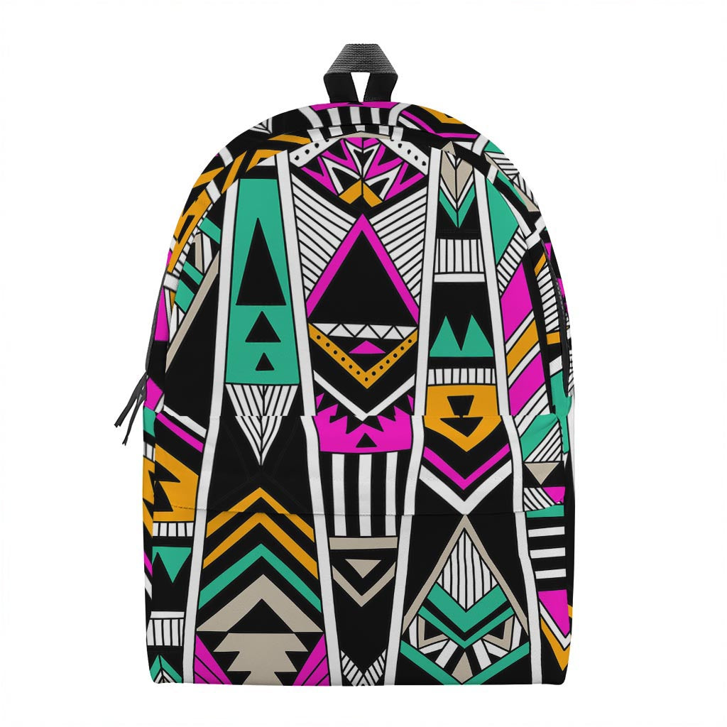 Vintage Tribal Aztec Pattern Print Backpack