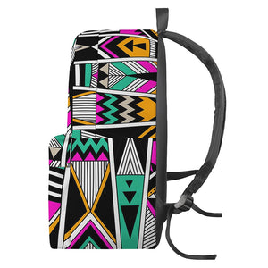 Vintage Tribal Aztec Pattern Print Backpack