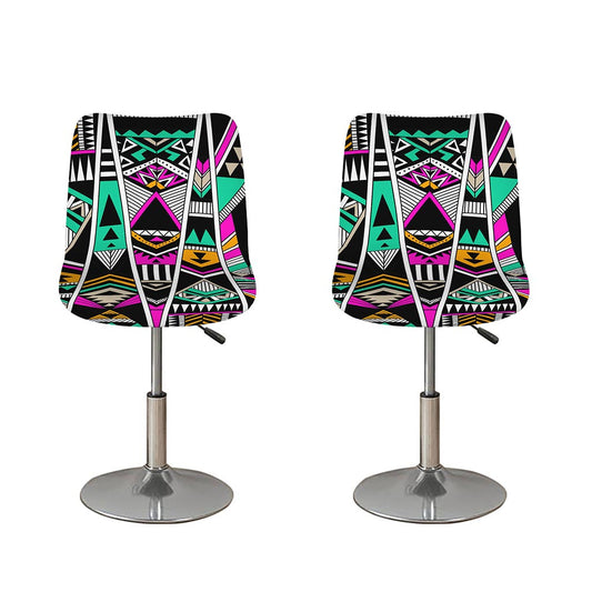 Vintage Tribal Aztec Pattern Print Bar Stool Covers